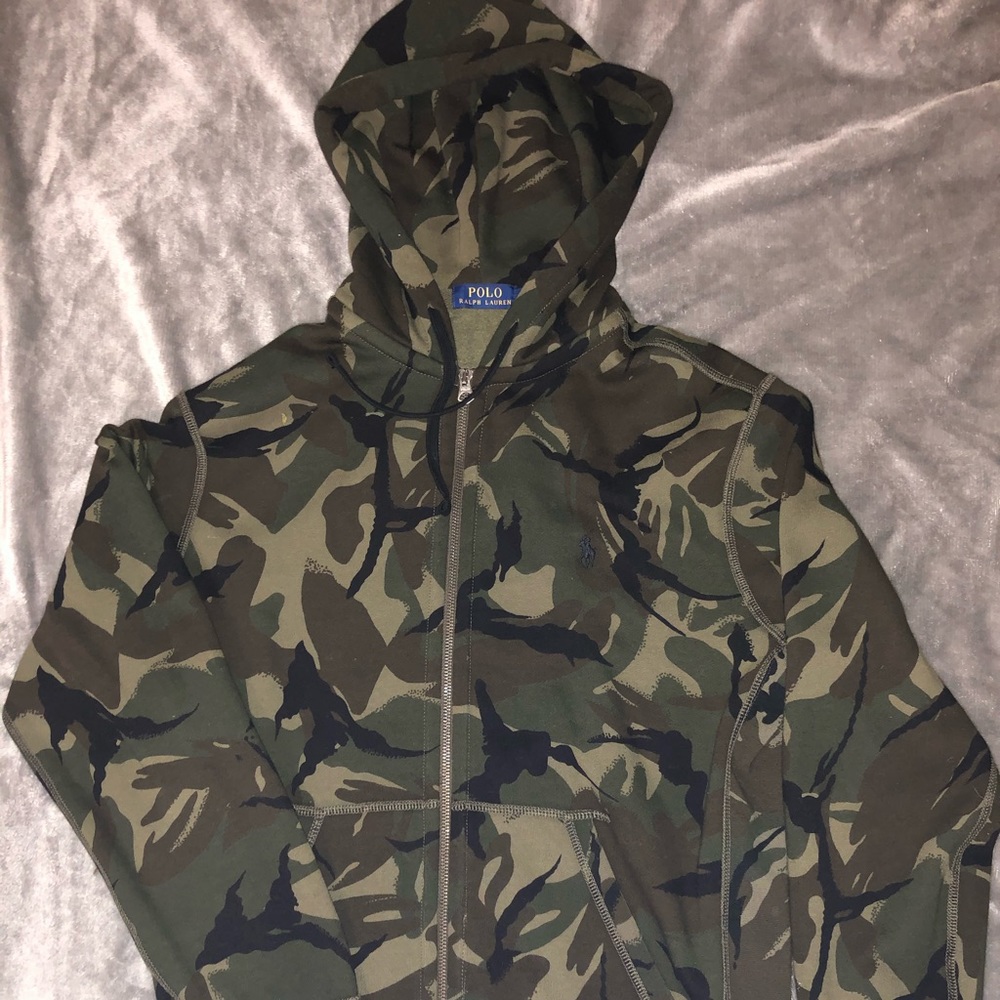 CAMO Green Polo Hoodie